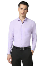 Peter England Men's Slim Fit Shirt (PESFWSLPJ26578_Size(40) Lilac 