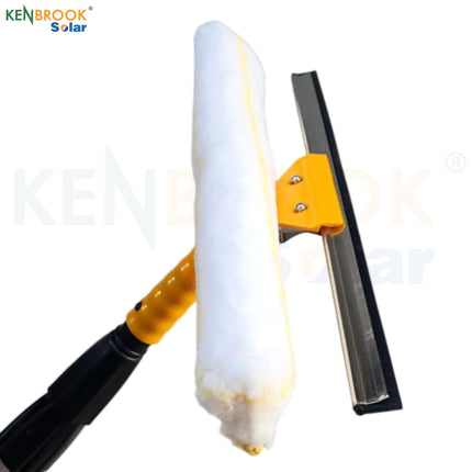 Kenbrook Solar 6 Meters Long Solar Panel Cleaning Mop with Microfiber, Wiper, & Adjustable Telescopic Extension Pole 2 to 6 Meters, Multipurpose for Solar Panels, Glass, and Home Cleaning (6 Meter) 