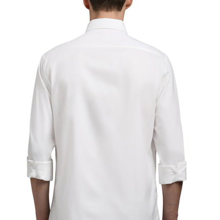 Louis Philippe Cotton Men's Solid Slim Fit Shirt (LYSFCSLB050208_White, 42 