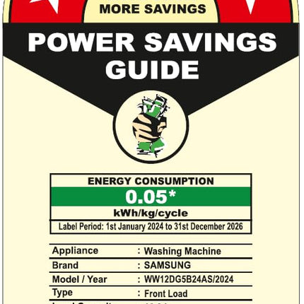 Samsung 12 kg, 5 Star, Super Speed, Wi-Fi, Hygiene Steam with Inbuilt Heater, Digital Inverter, Fully-Automatic Front Load Washing Machine (WW12DG5B24ASTL, Navy) 