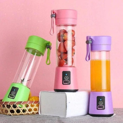 DADLM® Portable Blender, USB Rechargeable Mini Juicer Blender,Electric Juicer Bottle Blender Grinder Mixer, Personal Size Blender for Juices, Shakes and Smoothies,Fruit Juicer Machine (1) 