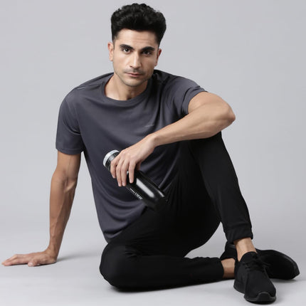 Pepe Jeans Innerwear Men's Regular Fit Track Mid Rise Pants (PPTR01_Black_XL) 