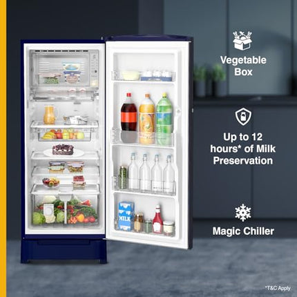 Whirlpool 236 L 5 Star Frost Free Inverter Direct-Cool Single Door Refrigerator (Auto Defrost, 5 Star Rated, 260 IMPRO PLUS ROY 5S INV BLUE BREEZE-Z) 