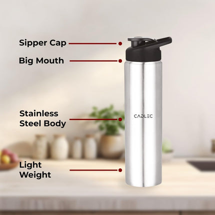 Cadlec 1.5 Litre Kettle and Stainless Steel Water Bottle Combo used for boiling Water, Making Tea and Coffee, Instant Noodles, Soup with Auto Shut- off Feature 