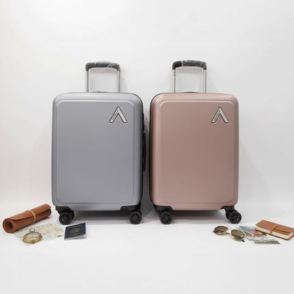 Aristocrat Chromium Cabin 55 Cm(Small) 8 Wheels Trolley Bags for Travel Hard Case Luggage, Lightweight Bag with Combination Lock & Robust Trolley with 5 Years Warranty (Brown) 