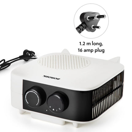 Borosil 2000W Blitz Portable Electric Fan Room Heater (Made in India) | Variable Temperature Control, Horizontal & Vertical Placement | Room Heater Blower, Overheat Protection | 1 Year Warranty 