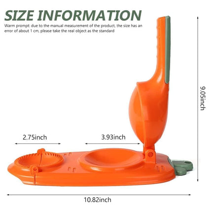 Vmoni 2-in-1 Dumpling Maker, Momo Maker, Gujiya Maker Machine, Momo Maker Machine, Kajjikayalu Karanji Maker, Samosa Maker, Skin Press Mould for Ghughra with Dumpling Puri Maker (Multi) 