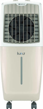 Havells Kalt 24L Personal Air Cooler for home | Powerful Air Delivery | Low Noise, Knob Panel | Everlast Pump | 4 Way Air Deflection | High Density Honeycomb Pads | Heavy Duty (White/Champagne Gold) 