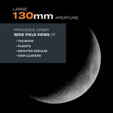 Celestron AstroMaster 130 EQ Motor Drive Telescope (Black) 