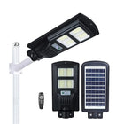 GlowBase Plastic Solar Led Street Light All In One 60 Watt Led Chip Automatic Motion Sensor With Remote Ip65 Waterproof Ip65 Waterproof Outdoor Use Black (Pack Of 1) 