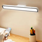 Gesto Magnetic Recharbale Desk Lamp 3 Color Under Cabinet Light with Adjustable Brightness | Desk Light for Office Table| Battery Operated Reading Lights with Remote-Plastic 