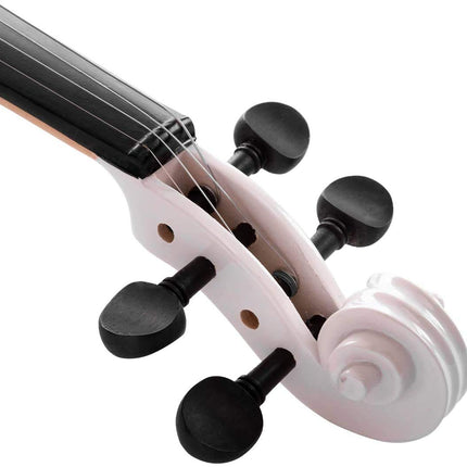 Kadence, Vivaldi 4/4 Violin With Bow, Rosin, Hard Case V001 (White) 