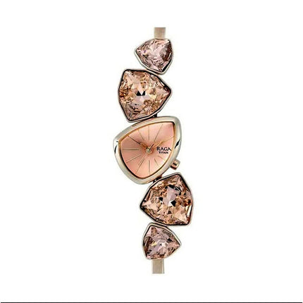 Titan Raga I Am Analog Pink Dial Women's Metal Watch - Nm95095Wm01/Nn95095Wm01/Np95095Wm01F 