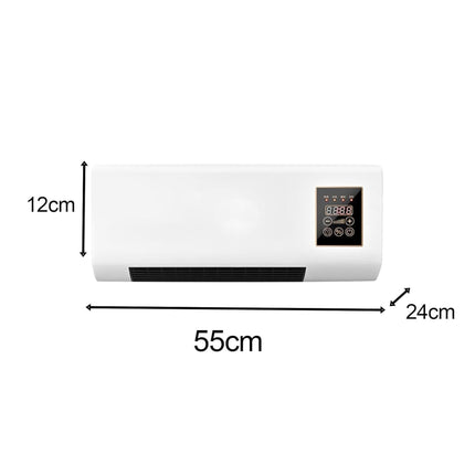 𝓓rumstone (𝟏𝟔 𝐘𝐄𝐀𝐑 𝐖𝐀𝐑𝐑𝐀𝐍𝐓𝐘) Indoor Wall Heater 1500W – Quiet Operation, 8H Timer, Air Conditioner Function, Perfect for Bedroom & Home Heating & Cooling Compact & Stylish