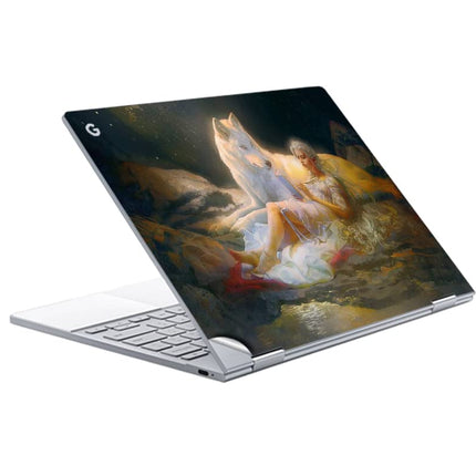 GADGETS WRAP Printed Vinyl Top Only Skin Sticker Decal for Google PixelBook - Secrets