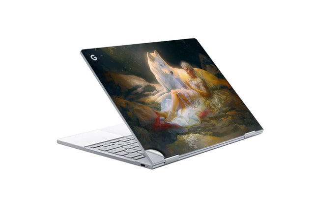 GADGETS WRAP Printed Vinyl Top Only Skin Sticker Decal for Google PixelBook - Secrets