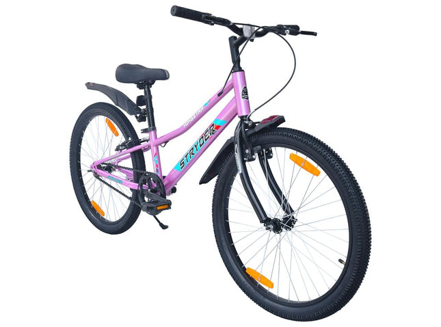 TATA stryder yongstar Girls Cycle in 24t Wheel Size in Pink Colour with Adjustable seat for Age Group 8 to 12 Years 