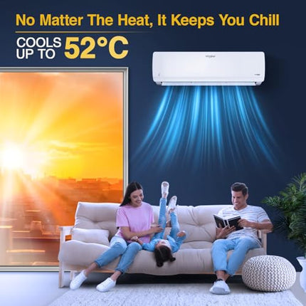 Whirlpool 1.0 Ton 3 Star, Magicool Inverter Split AC (MAGICOOL 10T 3S INV CNV S5K1PP0, Copper, Convertible 4-in-1 Cooling Mode, HD Filter White) 