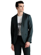 JACK & JONES Slim Fit Blazer(12250242_Darkest Spruce_52) 