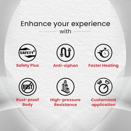 Racold Altroi+ 3L 3KW Vertical Instant Water Heater (Geyser) White with Free Standard Installation & Pipes Smart LED Ring Free Electric Plug Convenient for Kitchen & bathroom, Wall Mounting 