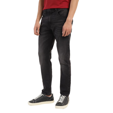 Levi's Men's Mid Rise 512 Slim Tapered Fit Mid-Rise Light Fade Stretchable Jeans Black, 30 
