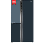 Haier 598L, 3-Star, Vogue 83% Convertible Fridge Space, Expert Inverter 3-Door Side by Side Refrigerator, (HRT-683GOG, Grey Onyx Glass) 