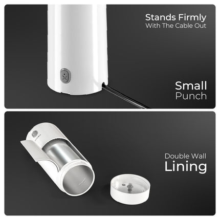 XECH Electric Kettle For Travel Hot Water Mini Kettle In-Built Cable Portable Bottle Design 300W Heating Element to Boil Water and Prepare Tea Coffee without Milk Small Kettles (Hydroboil Lite) 