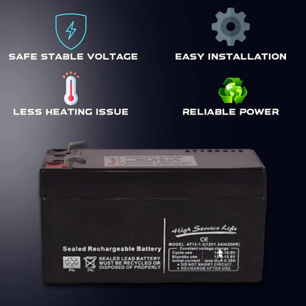 12V 7Ah VRLA Battery for Kids Toy Cars, More Applications | Kids Driving EV Replaceable Battery for Car, Jeep, Bike (6 Month Warrenty, Battery (12V 7AH)) 