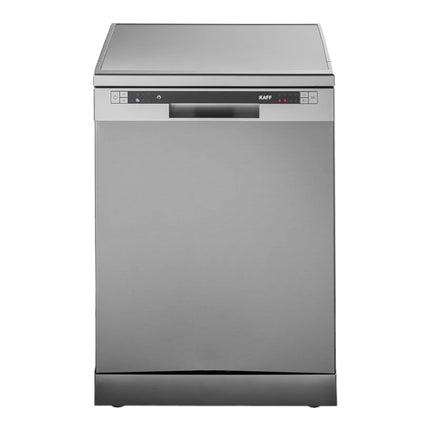 KAFF DW VETRA DX 60 | Three stage filtration, High Energy Efficiency, Quite Operation, Special Glass Wash Program | 12 standard place settings, Free Standing Dishwasher (Silver) 