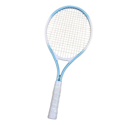 THE STYLE SUTRA Tennis Racket Nonslip Grip High Strength Nylon s for Park Beach Garden Blue White 