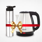 Cadlec 1.5 Litre Kettle and Stainless Steel Water Bottle Combo used for boiling Water, Making Tea and Coffee, Instant Noodles, Soup with Auto Shut- off Feature 