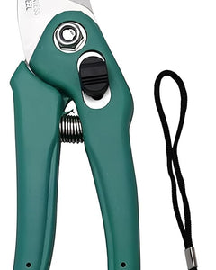 RERANT Hand Pruner Cutter - 1 Pc, Heavy Duty Gardening Tools Grass Cutter, Plant Cutter for Home Garden, Wood Branch Trimmer, Garden Tools Grass Cutting Accessories (Steel Blades, Assorted) 