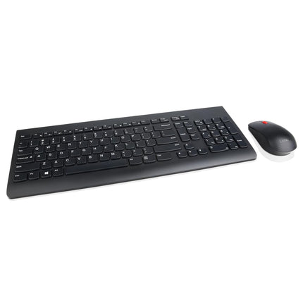 Lenovo 510 Wireless Keyboard and Mouse Set, 2.4 GHz Nano USB Receiver, Full Size, Island Key Design, Left or Right Hand, 1200 DPI Optical Mouse, GX30N81775, Black 