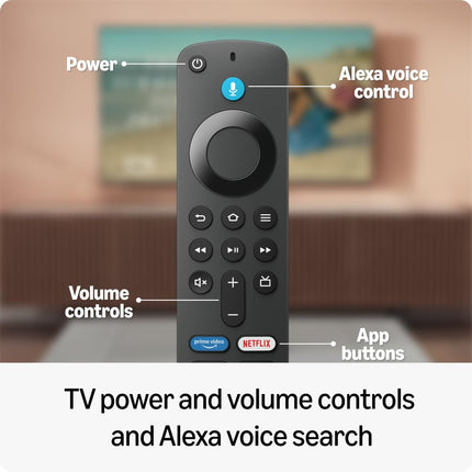Amazon Fire TV Stick HD | TV power & volume controls, Alexa voice search | Fast streaming in HD (newest model) 