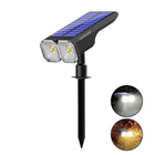 Homehop Solar Light Outdoor 18 LED',s Decorative Waterproof Spot Lamp for Garden, Landscape, Pathways, and Lawn with Auto On Off (ABS+PC Cool White) 