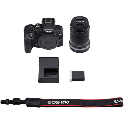 Canon EOS R10 24.2MP RF-S18-150 F/3.5-6.3 IS STM Mirrorless Camera (APS-C Sendor, 4K UHD Video) for Wedding & Content Creators - Black 
