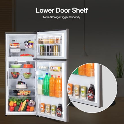 LG 242 L 2 Star Frost Free Smart Inverter Double Door Refrigerator ( GL-I292RPZY, Shiny Steel, Door Cooling +) 