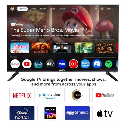 ONIDA 80 cm (32 inches) Nexg Series HD Ready Smart Google QLED TV QZ32HI 