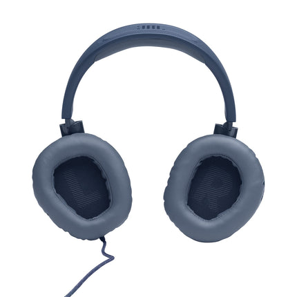 JBL Quantum 100 Wired Over Ear Gaming Headphones with Mic, 40mm Realistic Dynamic Drivers, Detachable Boom Mic, 1kHz Sensitivity, Memory Foam Cushioning, PC/Mobile/PS/Xbox/Nintendo/VR Compatible-Blue 