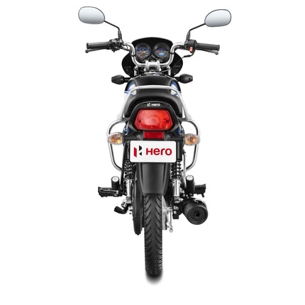 Hero HF Deluxe (i3S with Self Start) Bike Black Nexus Blue Booking for Ex-Showroom Price 