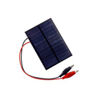 Electronic Spices 99mm X 69mm 6v 180mah Rectangle Shape Polycrystalline Mini Epoxy Solar Panels With Alligator Clip Pack of 1pcs 