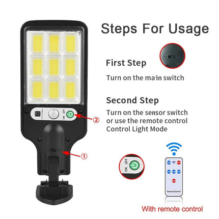 BGVM 180W LED Solar Street Light Outdoor, 10000LM Solar Security Flood Light with Motion Sensor, IP65 Waterproof, Wired Solar Powered Flood Light for Yard, Garden, Pathway, and Outdoor Use_1pcs 