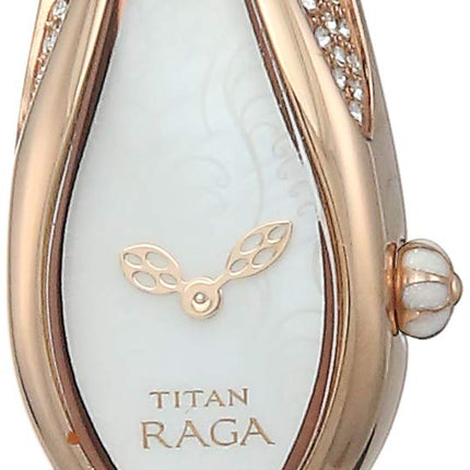 Titan Raga Aqua Mother of Pearl Dial Analog Metal Strap Watch for Women-NS9812WM01 