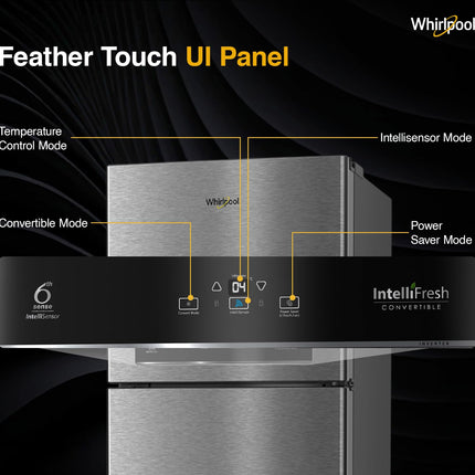 Whirlpool 431 L 2 Star IntelliFresh Convertible Inverter Frost Free Double Door Refrigerator (IF INV CNV 480 ALPHA STEEL-Z, 2S, 2023 Model) 