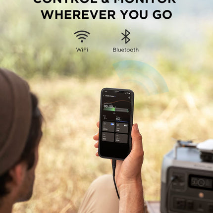 EF ECOFLOW Portable Power Station RIVER 2 Max, 512Wh LiFePO4 Battery, 10 Year Life, 0% - 100% Charge in 60 mins, Power 11 Appliances at once, 230V - 50Hz India Voltage, For Outdoor Use & Home Backup 