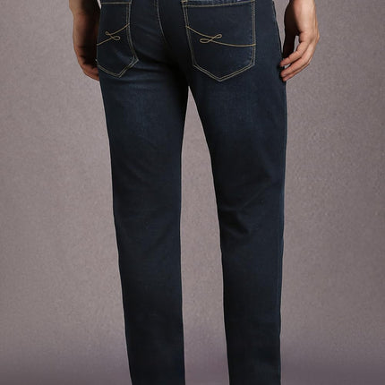 Louis Philippe Men's Slim Jeans (LRDNNSLBP81344_Navy 