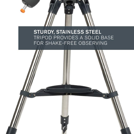Celestron AstroMaster 130 EQ Motor Drive Telescope (Black) 