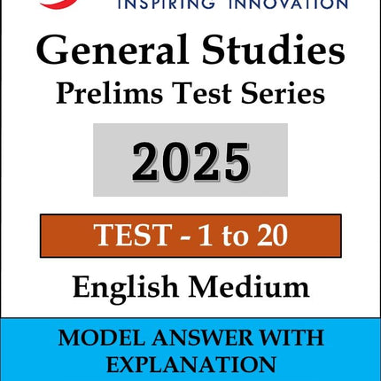 Vision IAS UPSC Prelim Test Series 2025 Test 1to20 | English medium Photocopy with Clear Print 