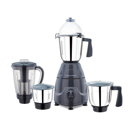Morphy Richards Icon Superb 750 Watts Mixer Grinder| 4 Stainless Steel Mixer Jars Including Juicer Jar| 3-Speed Control With Pulse Effect Mixie| 1-Yr Warranty By Brand| Dark Grey 