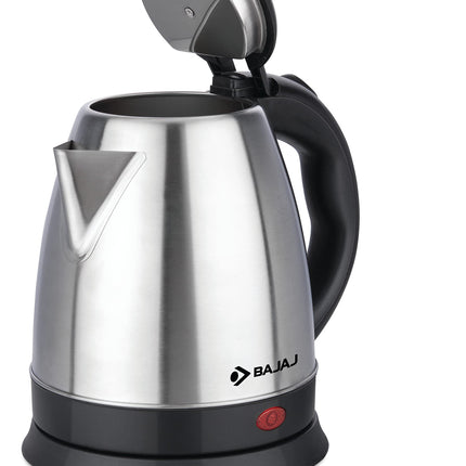Bajaj KTX 1.5 Litre DLX Electric Kettle |1350W Kettle with Stainless Steel Body | Cordless Operation | Auto Shut-off Mechanism | 2-Yr Warranty | Black 